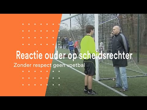 Reactie ouder op scheidsrechter | Zonder respect geen voetbal